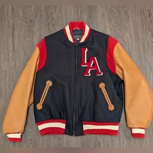 LA Angels (PCL) Authentic Leather & Wool Team Jacket XL